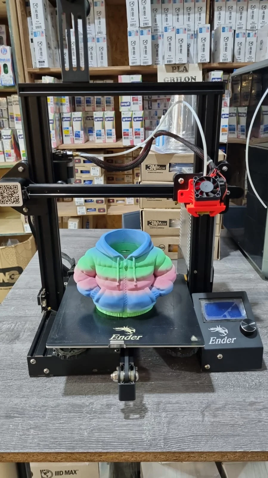 USADA Ender 3 220X220X250mm - MODIFICACION PARA MEJOR REFRIGERACION - Impresora 3D FDM Creality - 30 DIAS DE GARANTIA SE RETIRA EN SUC MORON