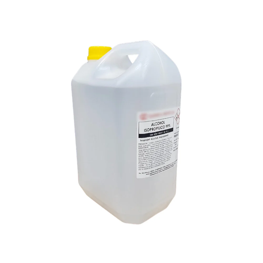 ALCOHOL ISOPROPILICO 99.9% 5 LITRO PARA LIMPIAR RESINA
