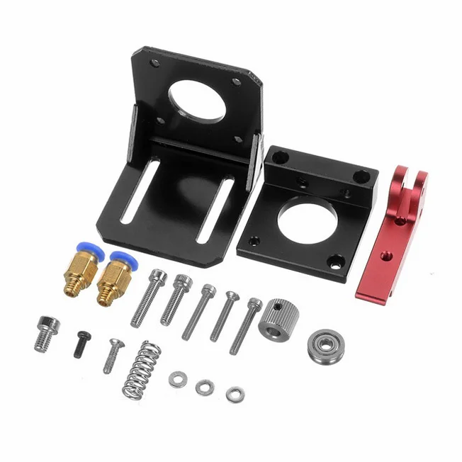 30529-Kit extrusor Directo Mk8 Aluminio Izquierdo Version B con Base y acoples