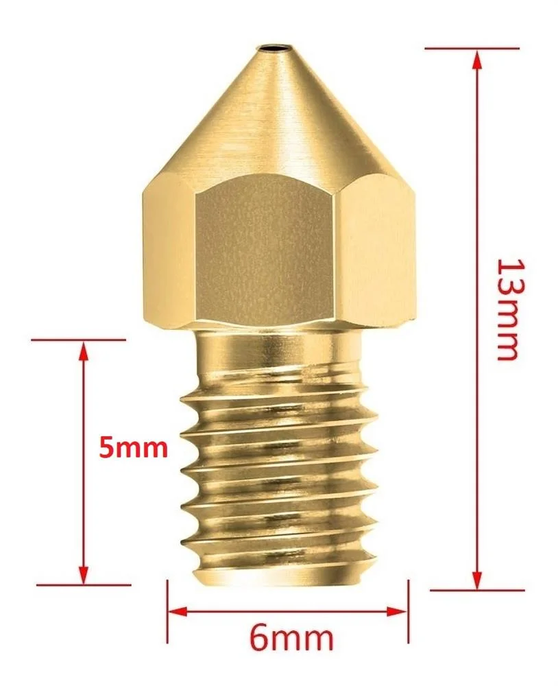 Pico de Bronce MK8 0.2mm Filamento 1.75 - nozzle hotend C8 31091