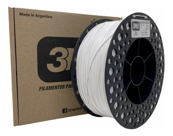 BLANCO PLA 3N3 FILAMENTO 3D 1.75MM 1KG 3N3PLAKILO