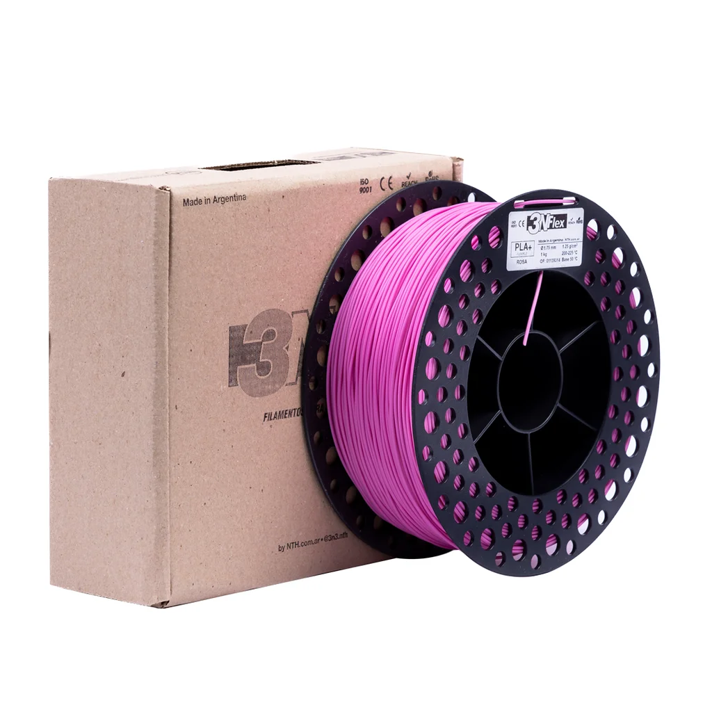 FLEXIBLE PLAFLEX 3N3 ROSA  FILAMENTO 3D 1.75MM 1KG