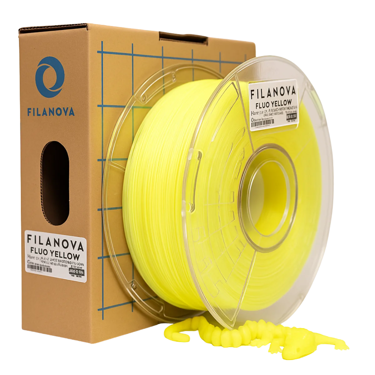 AMARILLO Fluo Yellow PLA Filanova x 1Kg Filamento 1.75