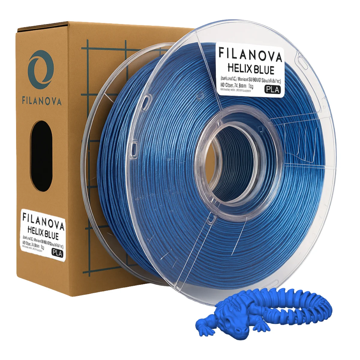 AZUL Helix Blue PLA Filanova x 1Kg Filamento 1.75
