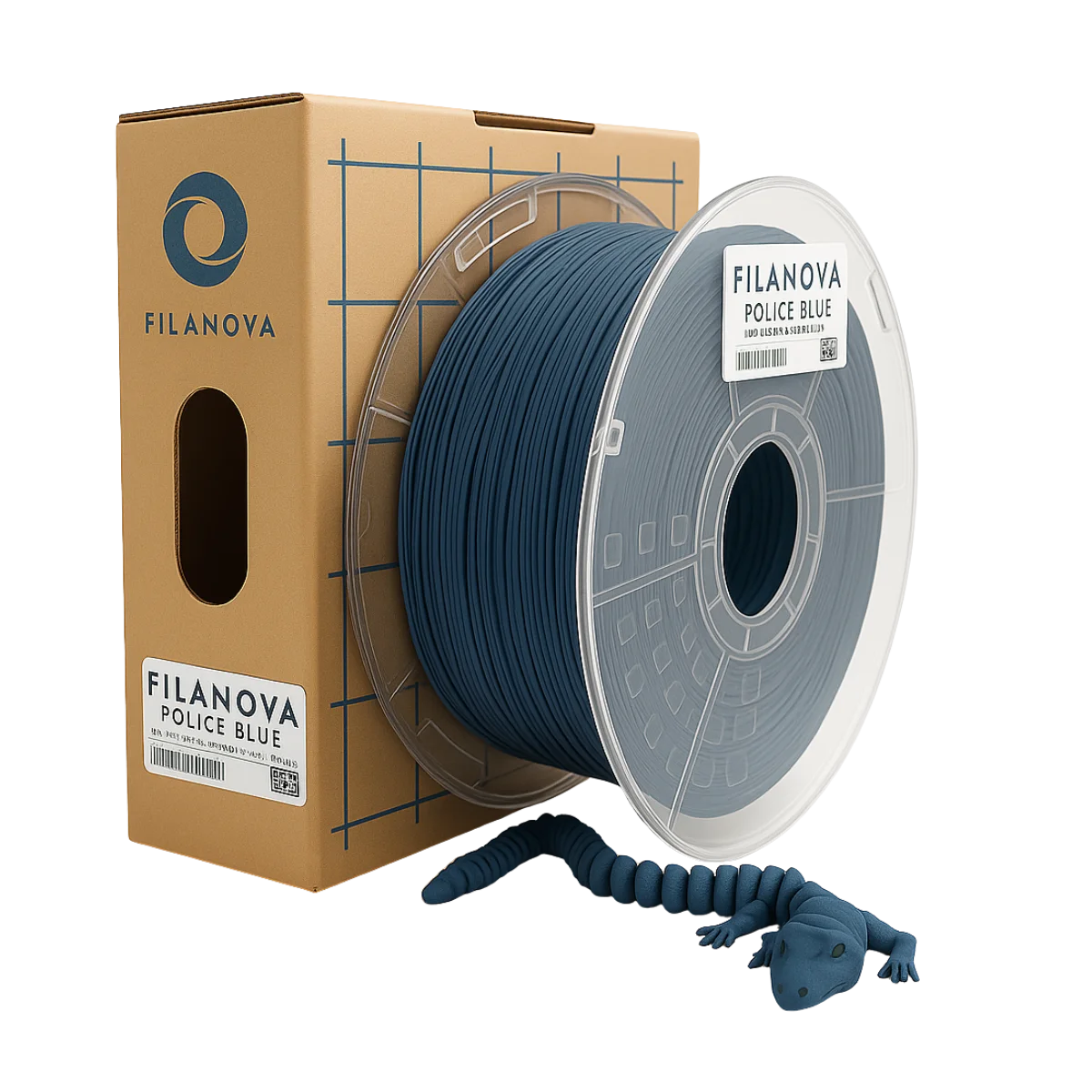 AZUL Police Blue PLA Filanova x 1Kg Filamento 1.75