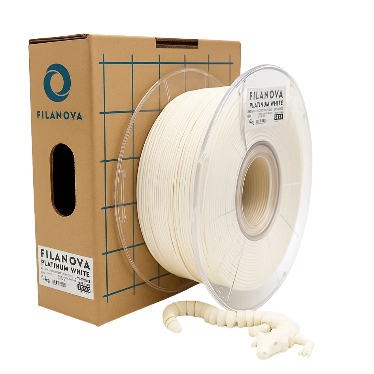 BLANCO Platinum White PLA Filanova x 1Kg Filamento 1.75