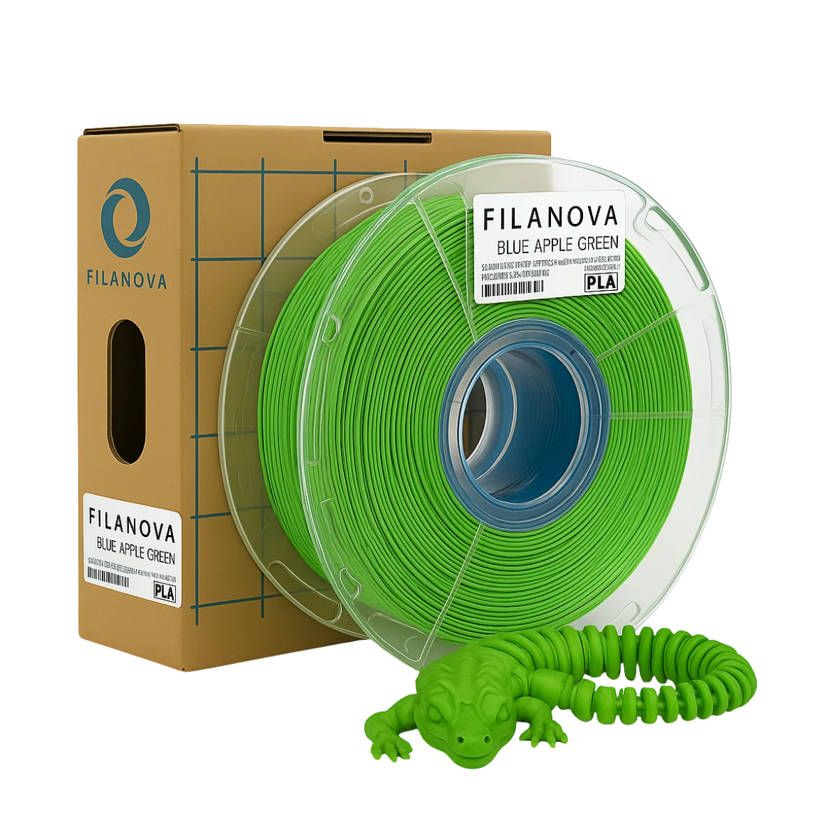 Blue Apple Green Azul Verde Manzana Filamento PLA Dual Color Filanova x 1Kg