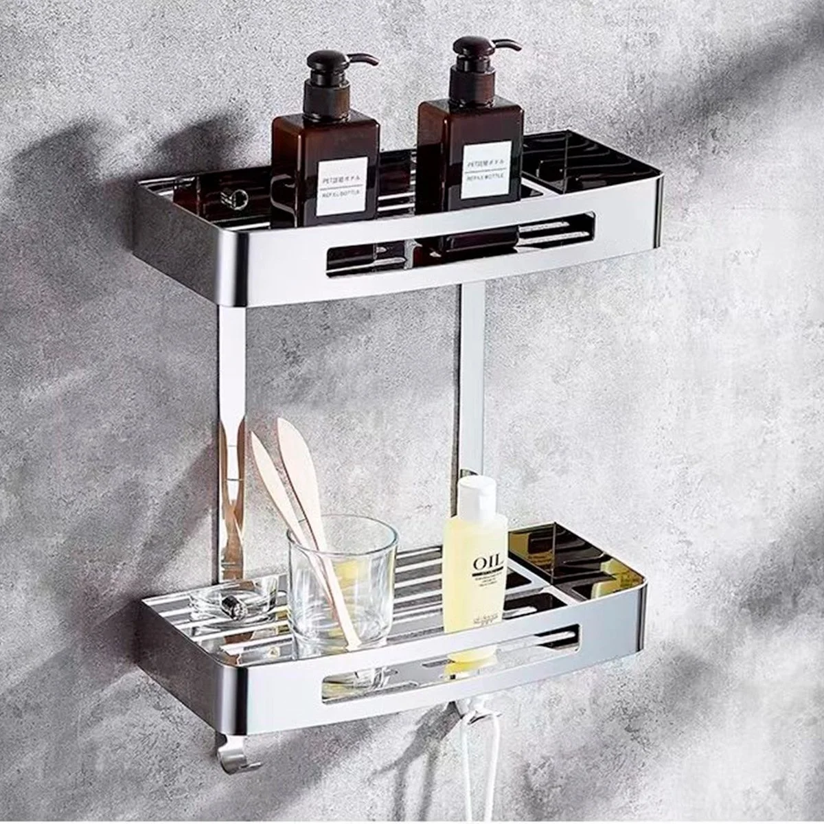 Organizador para ducha doble