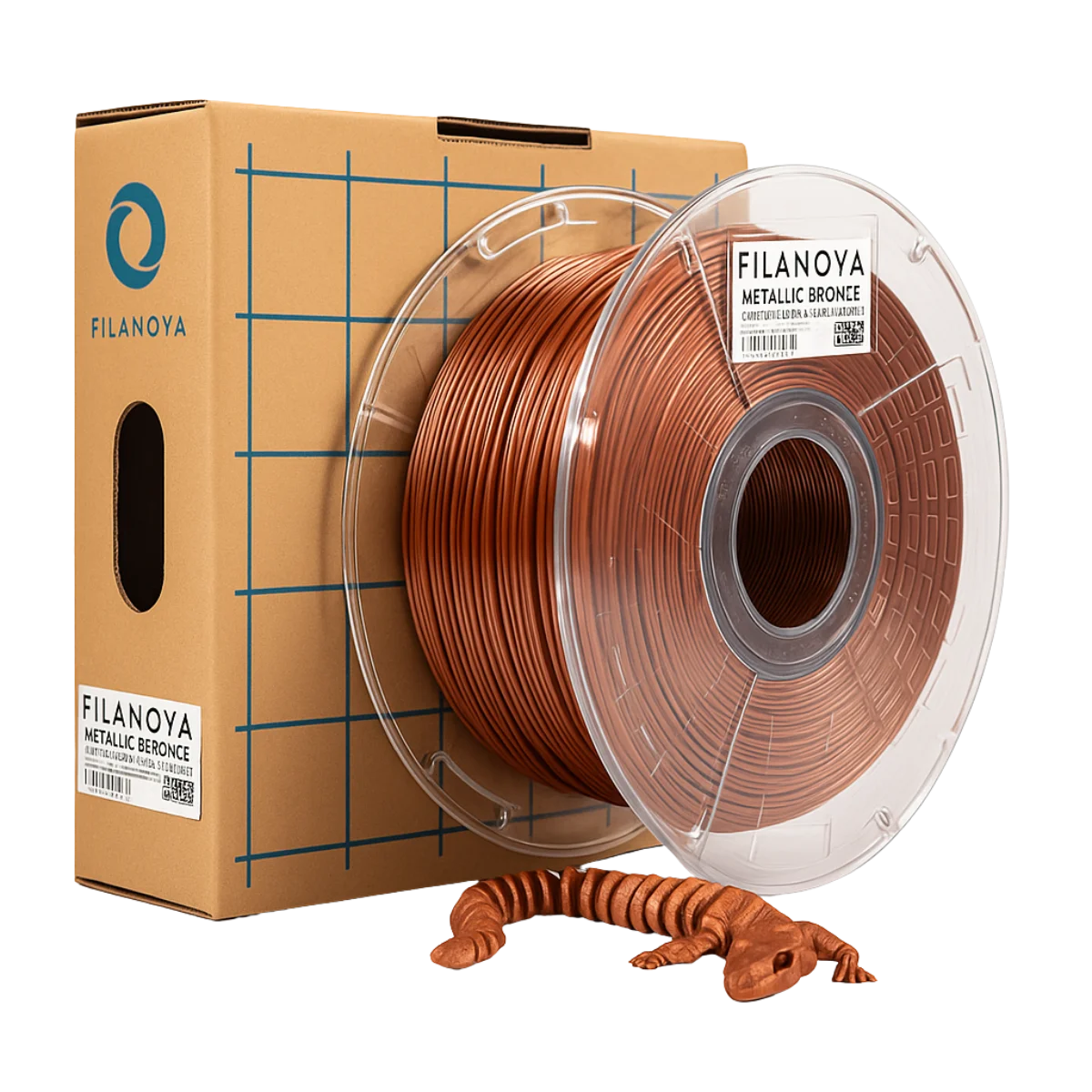 BRONCE METALIZADO Metallic Bronze PLA Filanova x 1Kg Filamento 1.75