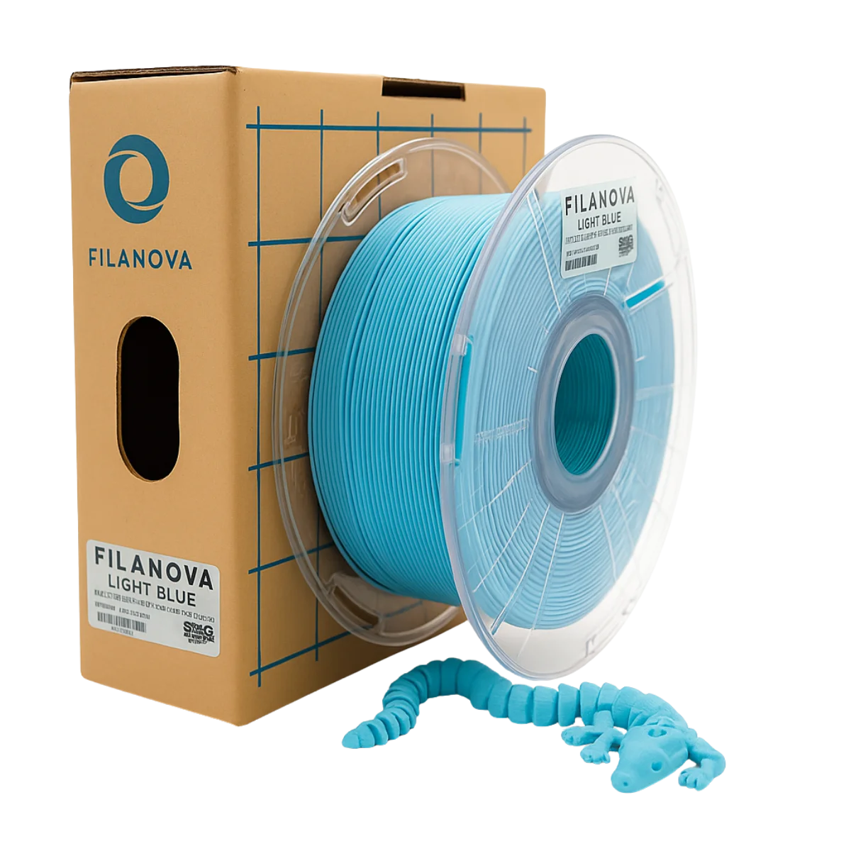 CELESTE Light Blue PLA Filanova x 1Kg Filamento 1.75