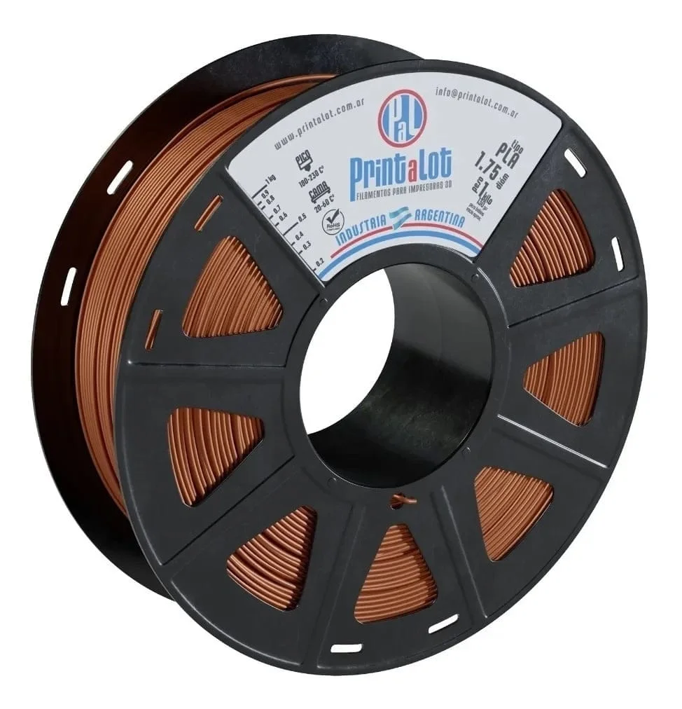 COBRE METALIZADO PLA 250 gr PrintaLot Filamento 3D DIAMETRO 1,75mm 250 gr