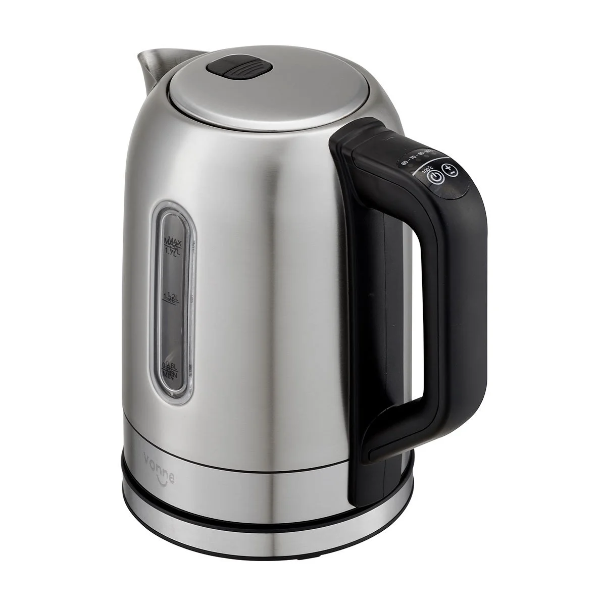 Pava eléctrica 1,7 L control digital  60 °, 70 °, 80 °, 90 ° y 100 °