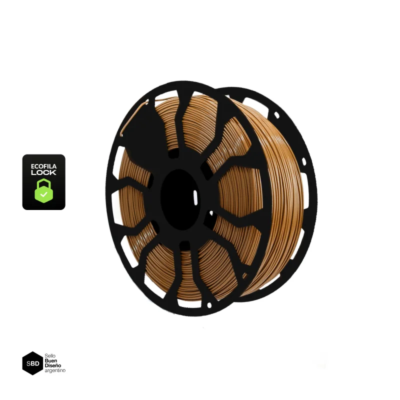 Capibara Marrón claro CON CARRETEL PLA HELLBOT ECOFILA Filamento 3D 1,75mm x 1KG 4451