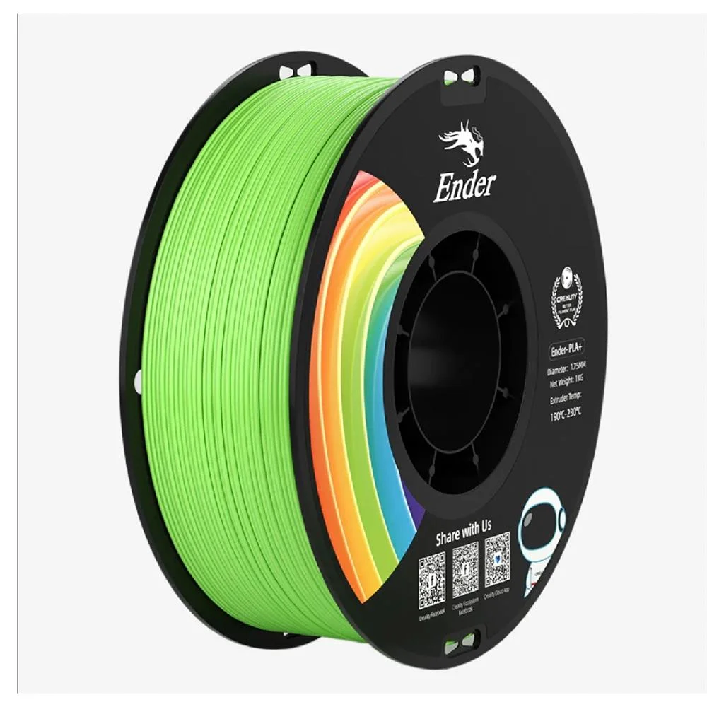 Verde manzana PLA+ Filamento 1.75 Creality Ender de 1kg 40657