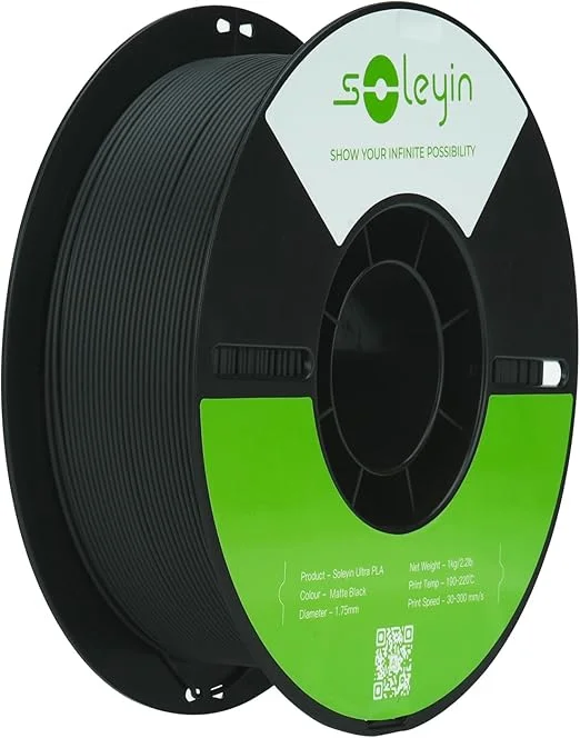 NEGRO MATTE PLA CREALITY SOLEYIN ULTRA Filamento 3D 1.75 1KG