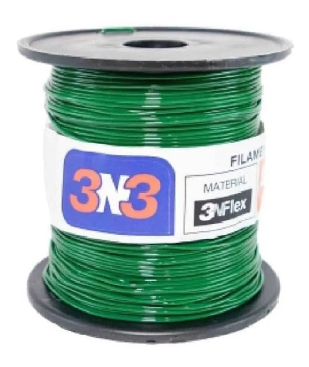 TPU 3nFLEX VERDE FLEX TPU 3N3 FILAMENTO 3D 1.75MM 500gr