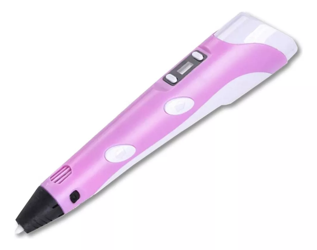 Lápiz 3d LCD color rosa + Base + Cable USB + Filamentos PLA (SIN GARANTIA)