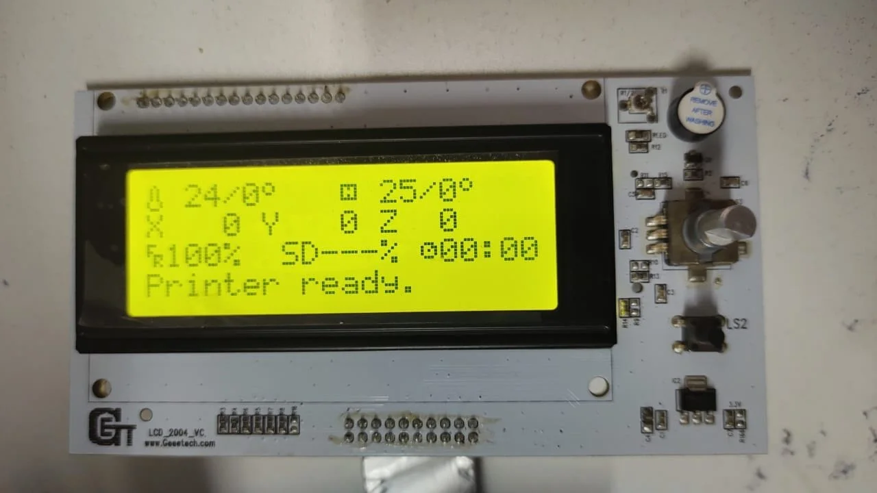 Display Hellbot para placa V3.1 CON LECTOR DE MEMORIA Y FICHA PANTALLA MAGNA 1 Y DUAL COD1104