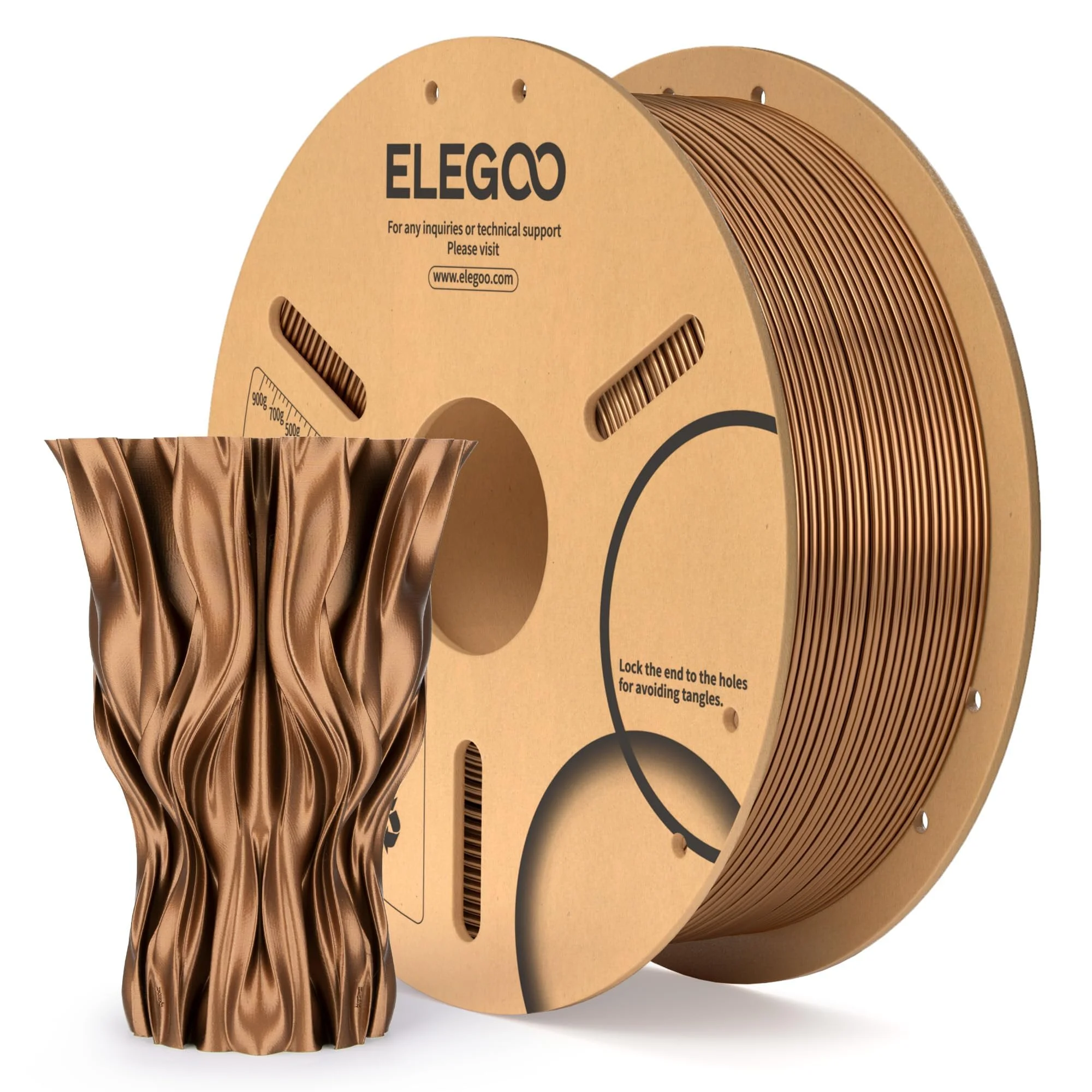 BRONCE SILK PLA Elegoo Filamento  -1.75mm-1KG- 50.203.0334