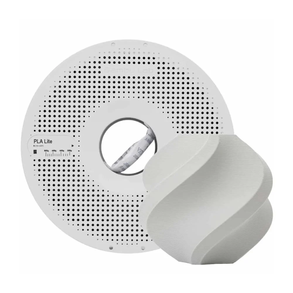 GRIS PLA Bambu Lab Lite CON CARRETEL Filamento 1kg 1.75mm GRAY 40839