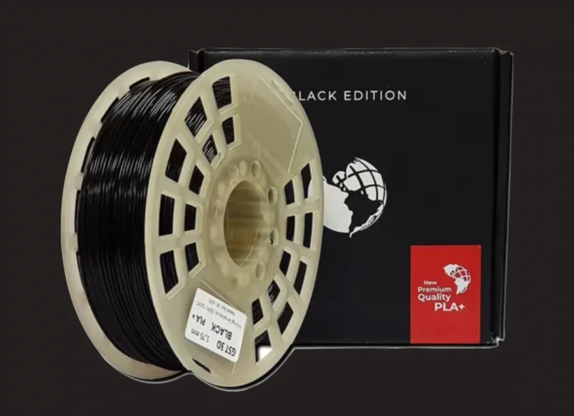 NEGRO BLACK GST CON CAJA PLA Filamento 3D 1.75 1KG