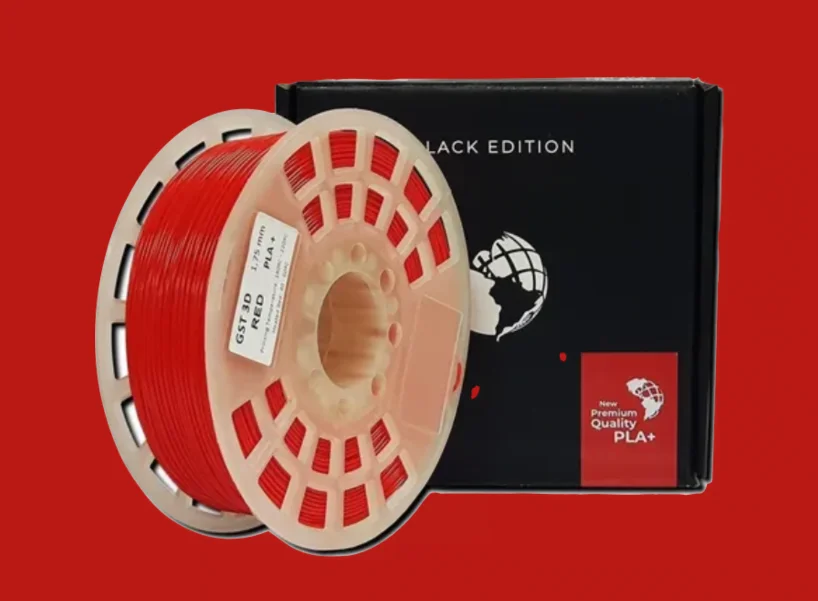 ROJO RED  GST CON CAJA PLA Filamento 3D 1.75 1KG