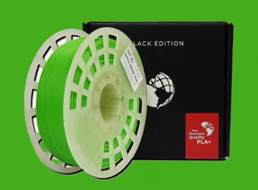 VERDE MANZANA APPLE GREEN GST CON CAJA PLA Filamento 3D 1.75 1KG