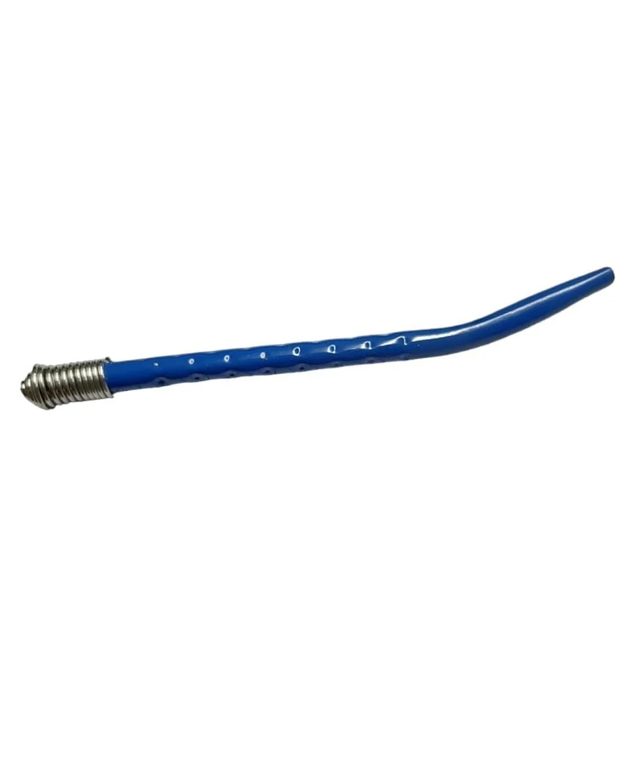 AZUL OSCURO BOMBILLA RESORTE TORNEADA