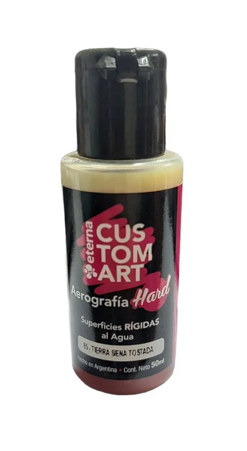 TIERRA SIENA TOSTADA Pintura Aerografia Eterna Hard Superficies Rigidas 50ml X 15 COD 85
