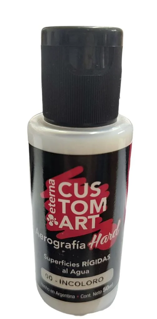 INCOLORO Pintura Aerografia Eterna Hard Superficies Rigidas 50ml X 15 COD 00
