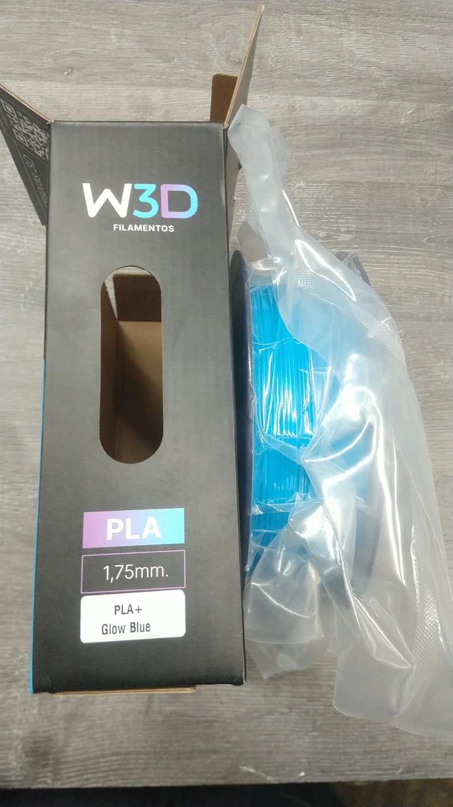 CELESTE (Glow Blue) PLA W3D FILAMENTO 3D 1.75MM 1KG 0101014