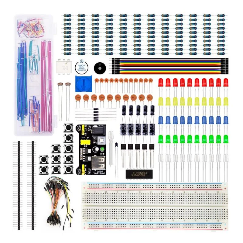 Kit Completo Componentes Electronicos Arduino Proto Cables cod 2319