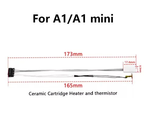 Kit de calentamiento termistor generic compatible con Bambu Lab A1 A1 mini 6001 C10