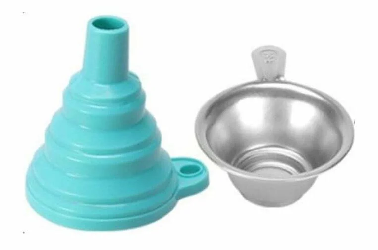 Kit de filtro y embudo colador para resina Azul cod 1438