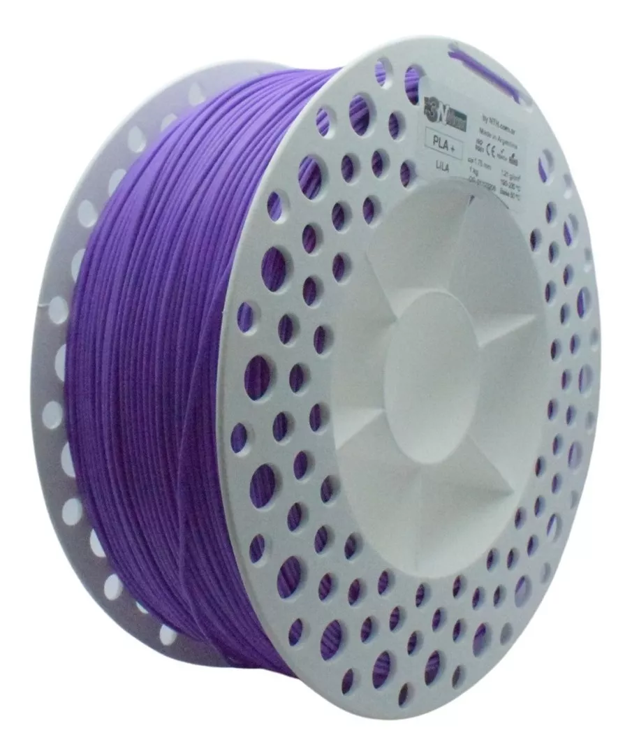 3NMAX LILA PLA+ 3N3 FILAMENTO 3D 1.75MM 1KG