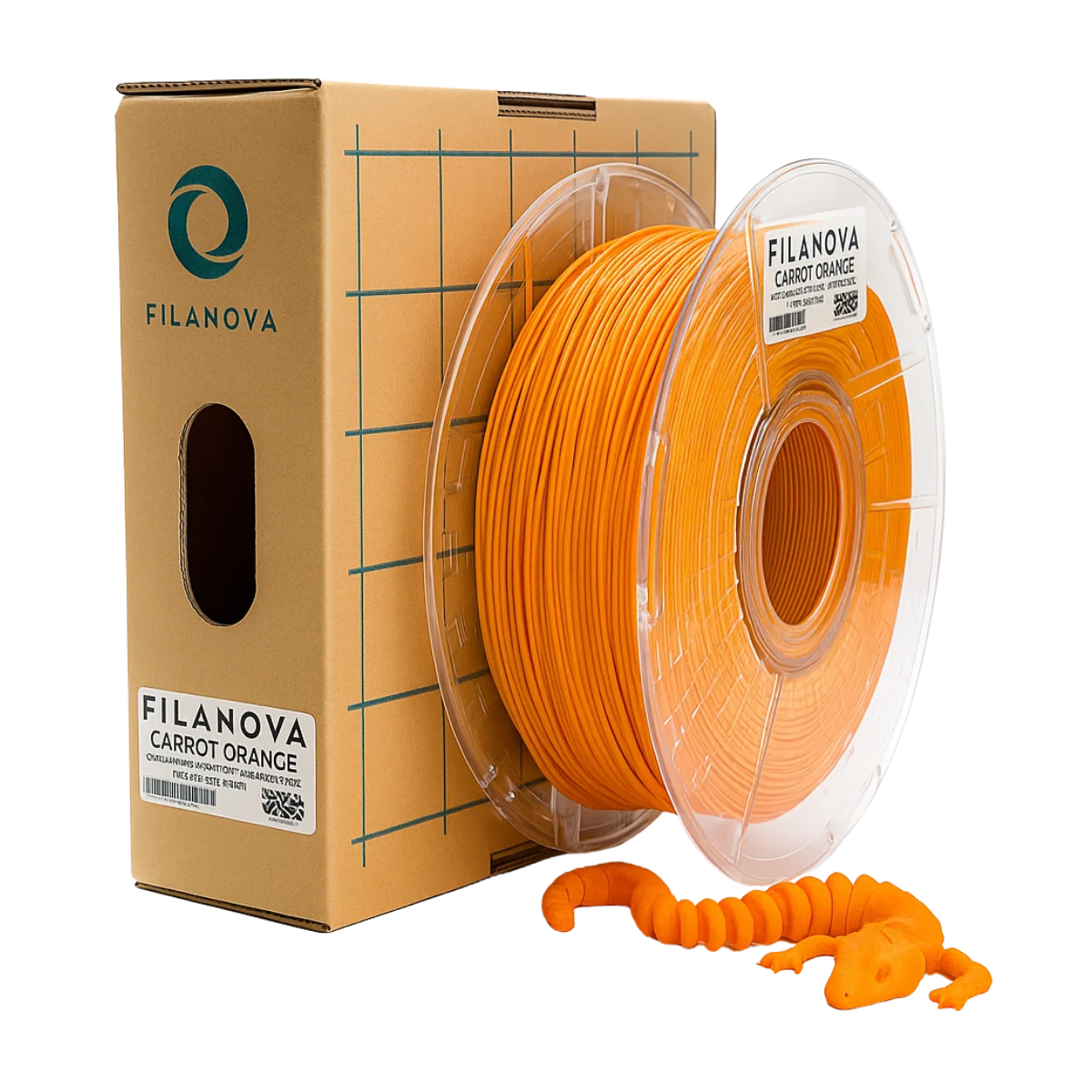 NARANJA Carrot Orange PLA Filanova x 1Kg Filamento 1.75