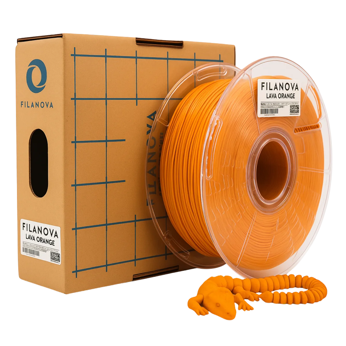 NARANJA Lava Orange PLA Filanova x 1Kg Filamento 1.75