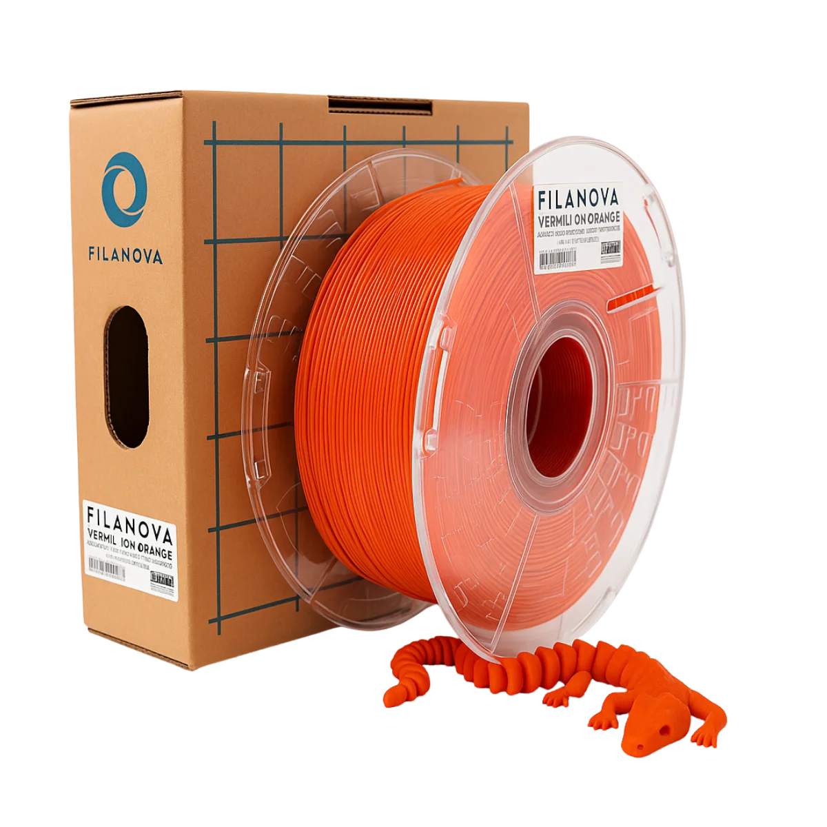 NARANJA Vermilion Orange PLA Filanova x 1Kg Filamento 1.75