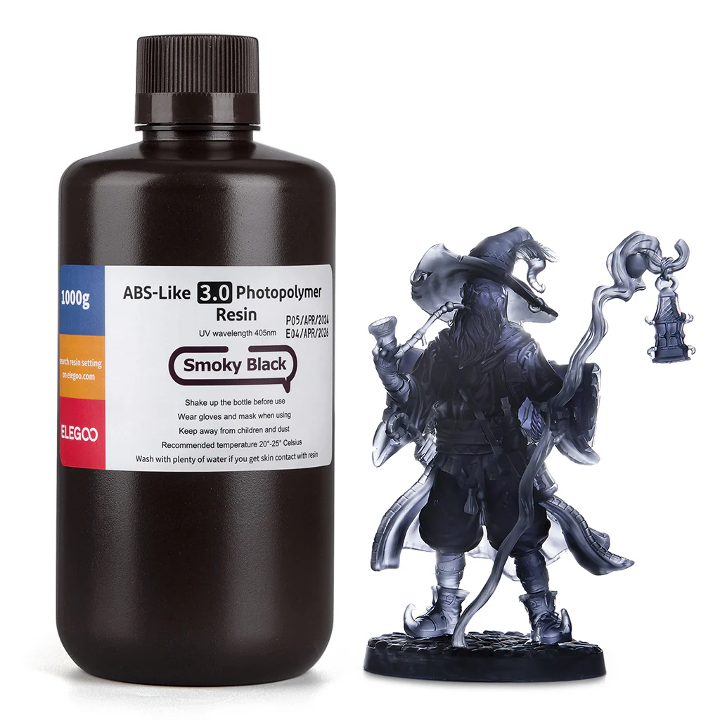 NEGRO AHUMADO ABS V3.0 RESINA ELEGOO 1kg 50.103.0189
