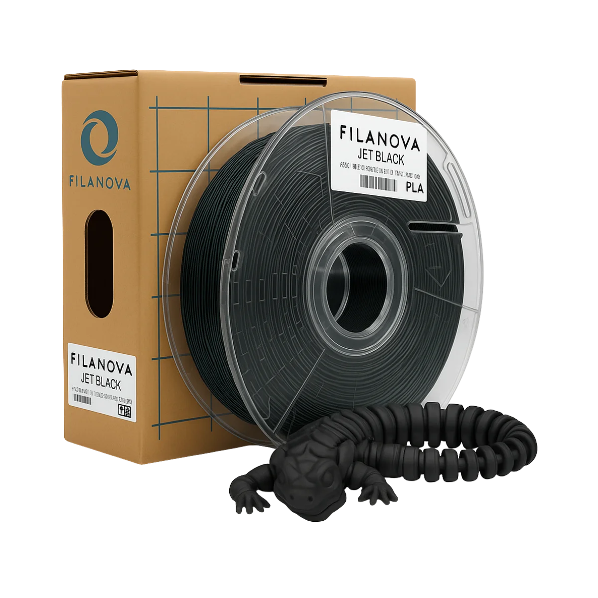 NEGRO Jet Black PLA Filanova x 1Kg Filamento 1.75