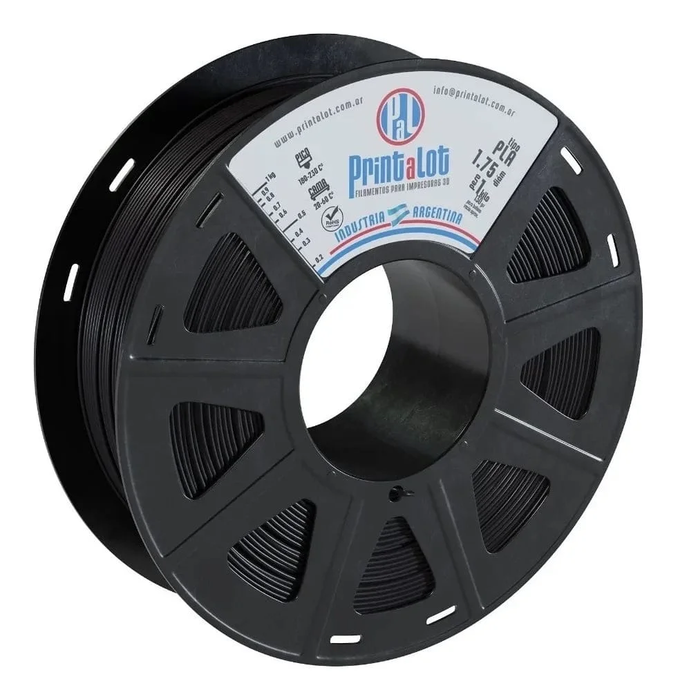NEGRO PLA 250 gr PrintaLot Filamento 3D DIAMETRO 1,75mm 250 gr