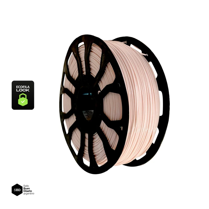 PIEL MARFIL CON CARRETEL Filamento Hellbot ECOFILA PLA 1,75mm 1kg ECOFILA 4360