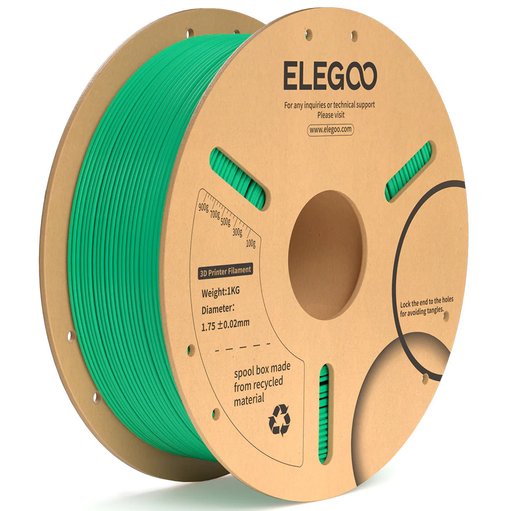 VERDE MARINO PLA MAS Elegoo Filamento Diámetro 1,75mm 1kg 50.203.0162