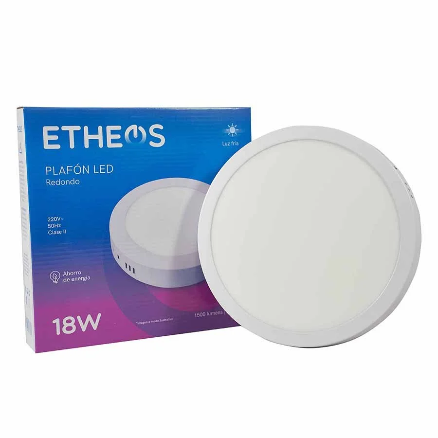 Plafón LED redondo 18 W - Frío