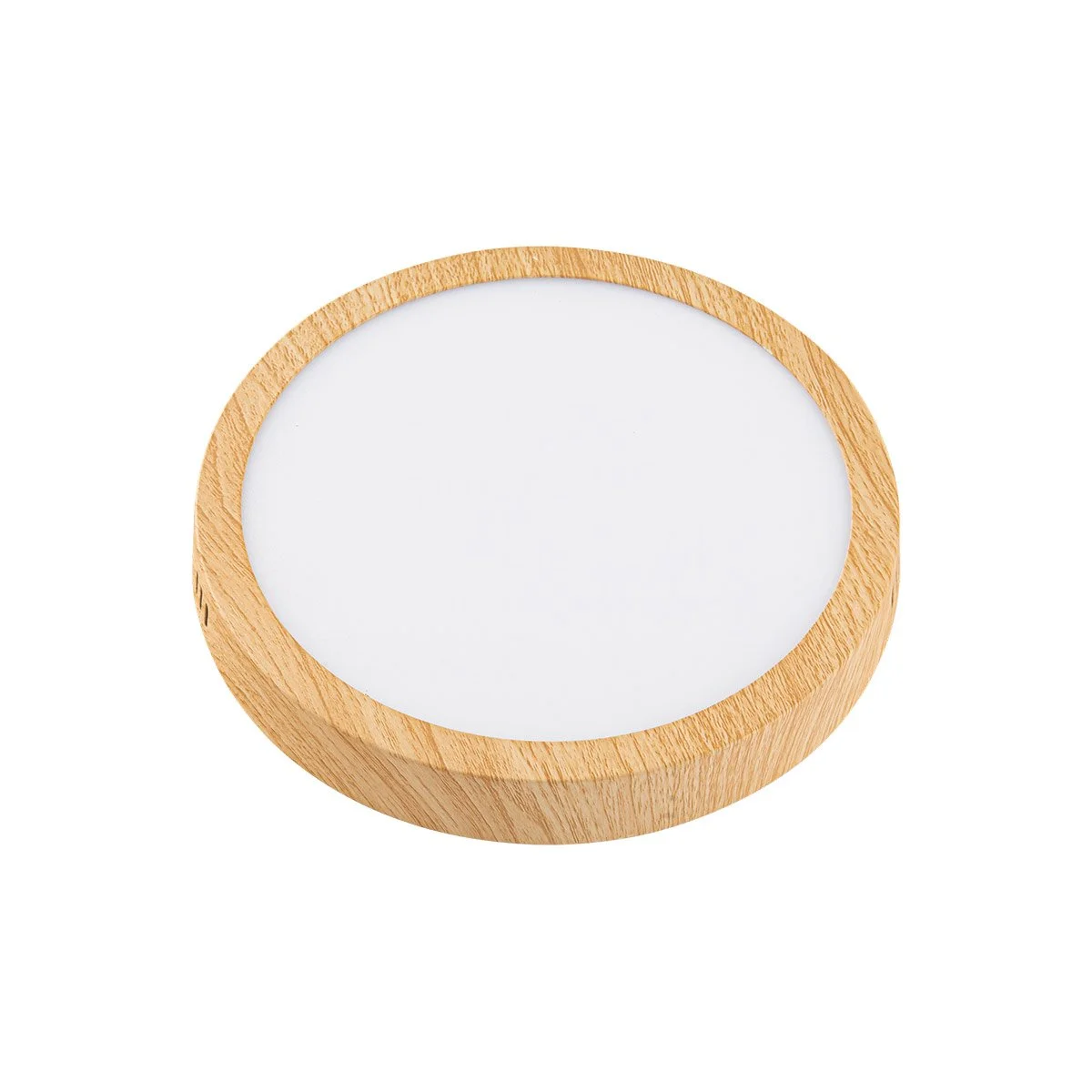 Plafón Lampara LED Forest redondo 18 W, color madera - frío