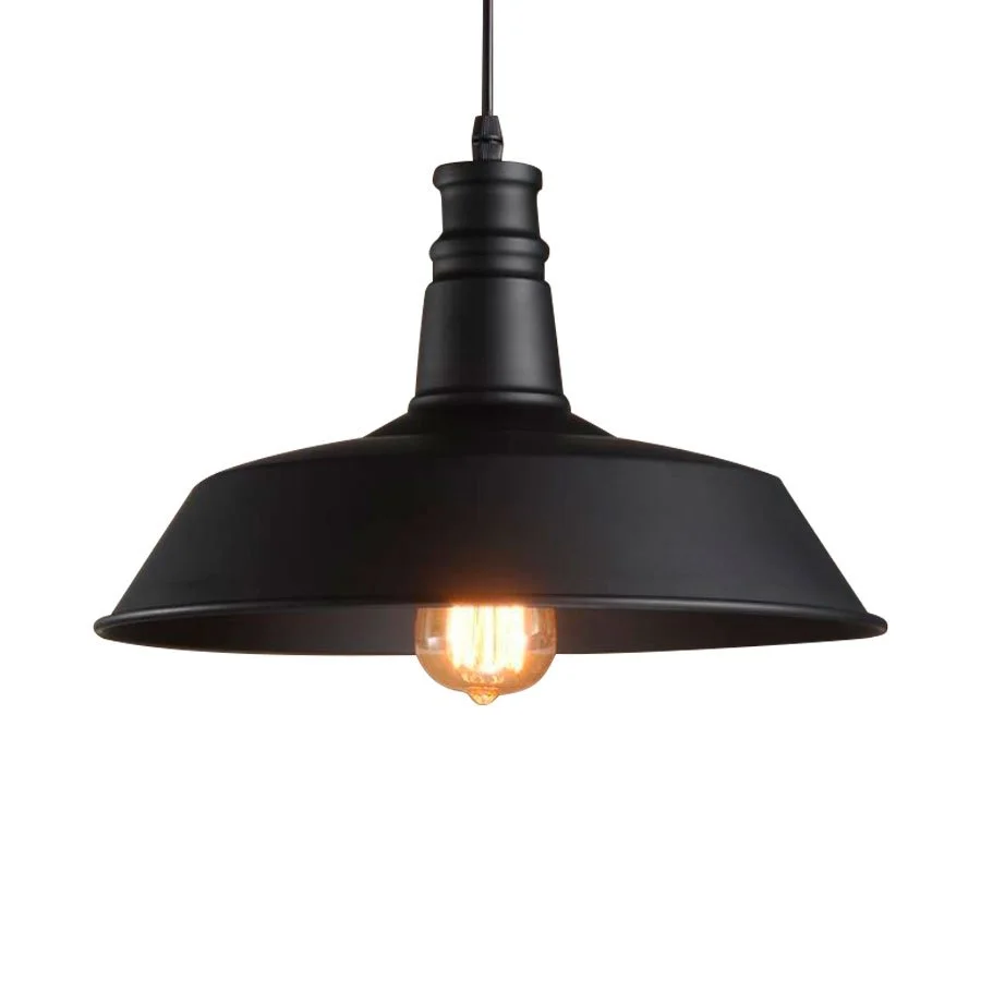 Luminaria Lampara colgante tipo industrial sin jaula