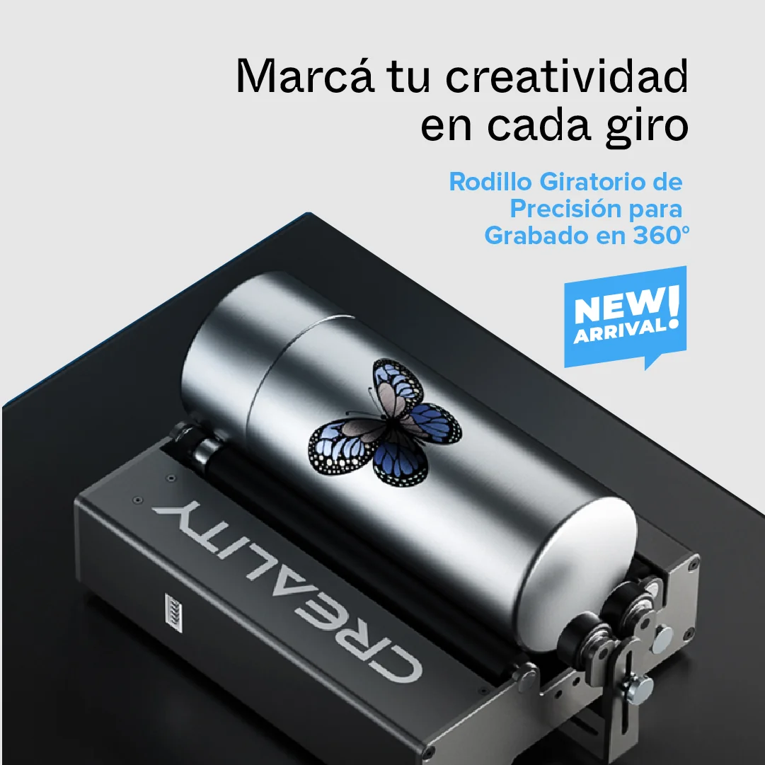 RODILLO GIRATORIO PARA MÁQUINA DE GRABADO LÁSER CREALITY COD 2621 rotador rotatorio 4 eje 4008060044