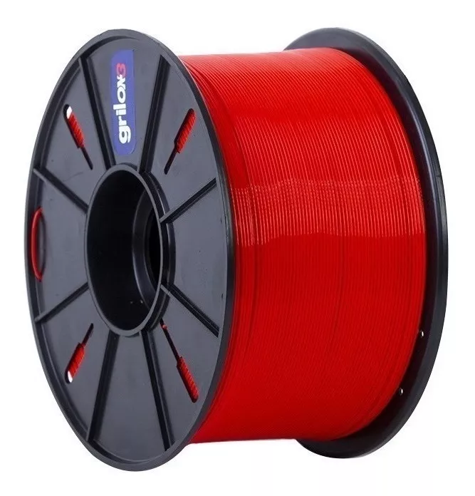 ROJO 2.5kg PLA+ 850 GRILON FILAMENTO 3D 1.75MM MAXICARRETE PLAMAS GRILON