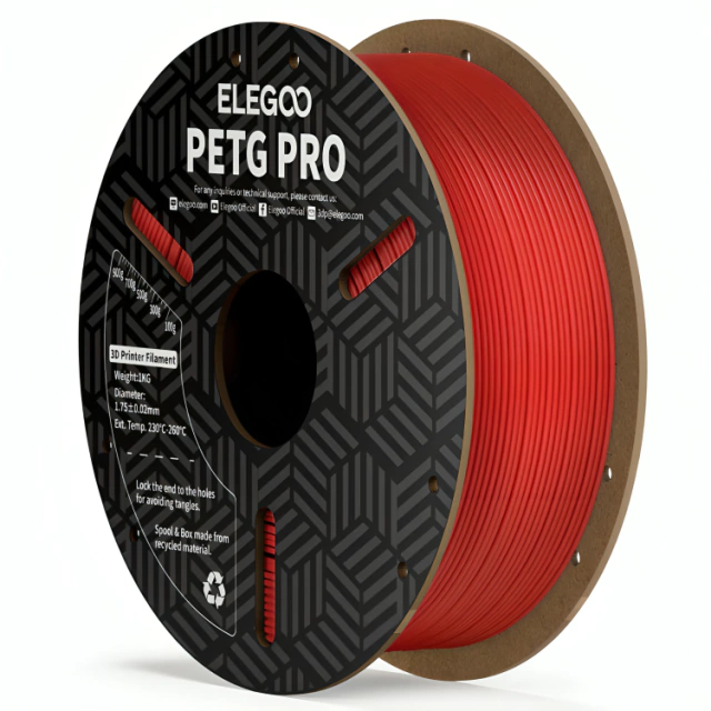 ROJO BORGOÑA PETG PRO Elegoo Filamento Diámetro 1,75mm 1kg 50.203.0200