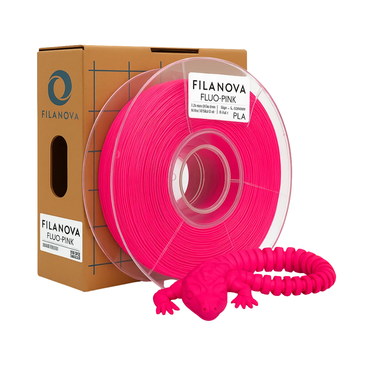 ROSA FLUO Fluo Pink PLA Filanova x 1Kg Filamento 1.75